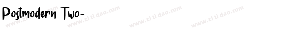 Postmodern Two字体转换